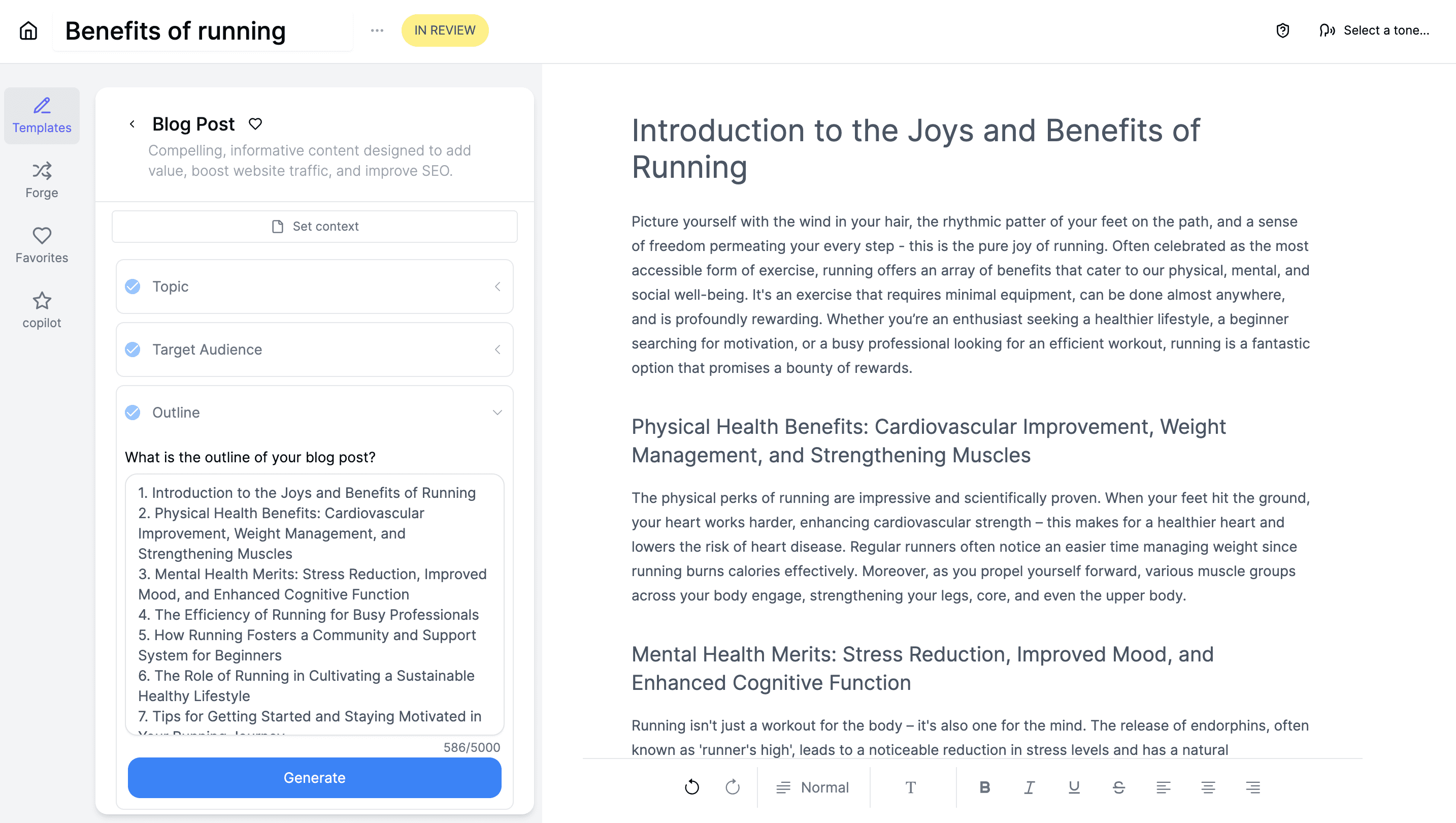 blog builder with doc
